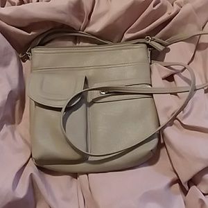small tan purse